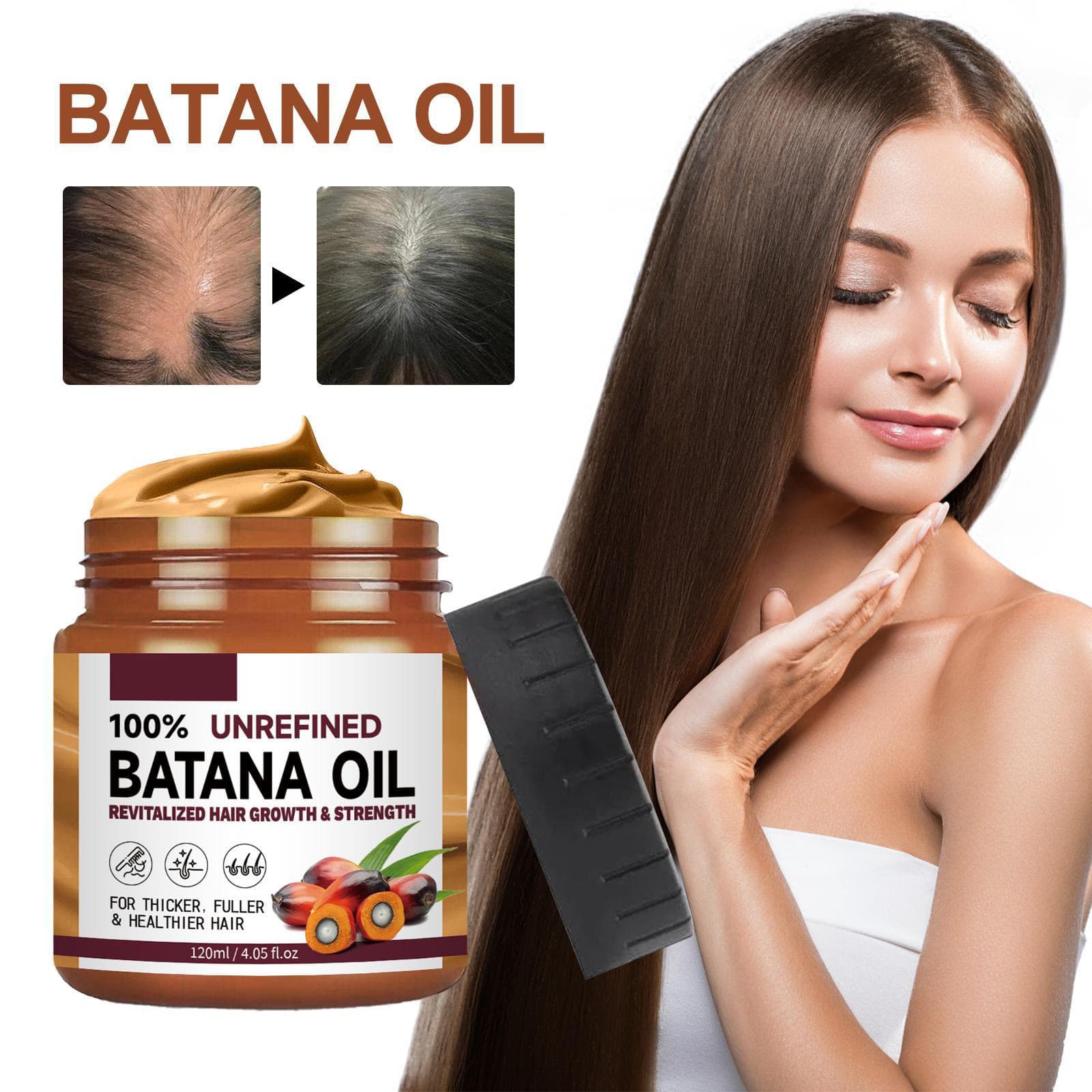 Batana Oil From Honduras – Get Fuller, Thicker, Healthier Hair – Great Gifts For Women  Men Conditioner Haircare Silky – Hair Nutrition